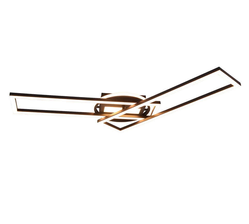 Twister LED ceiling lamp matt black — R67183132