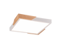 Meta LED ceiling lamp matt white/wood — R67191131