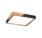 Meta LED ceiling lamp matt black/wood — R67191132