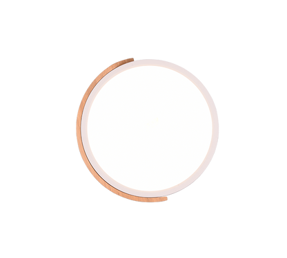 Jano LED ceiling lamp matt white/wood — R67201131