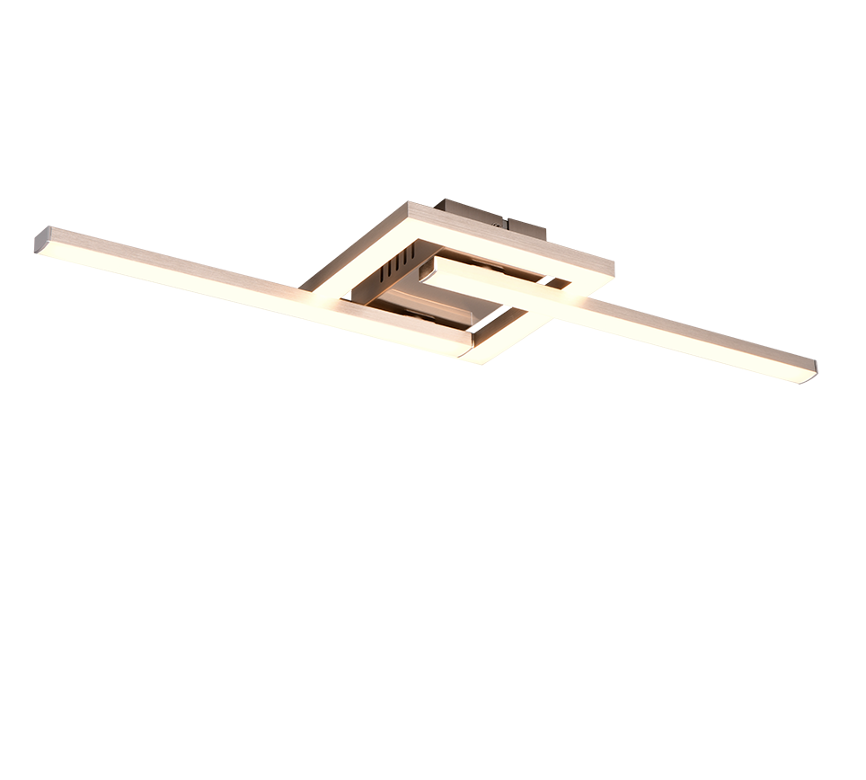 Viale LED ceiling lamp brushed steel — R67303107