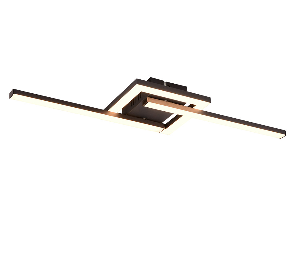 Viale LED ceiling lamp matt black — R67303132