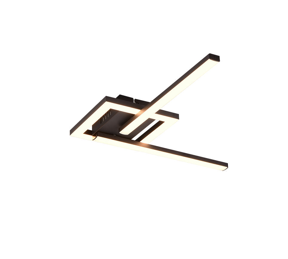 Viale LED ceiling lamp matt black — R67303132