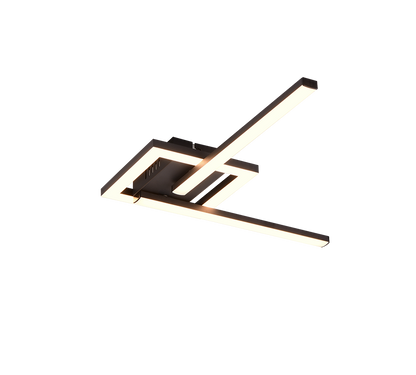 Viale LED ceiling lamp matt black — R67303132
