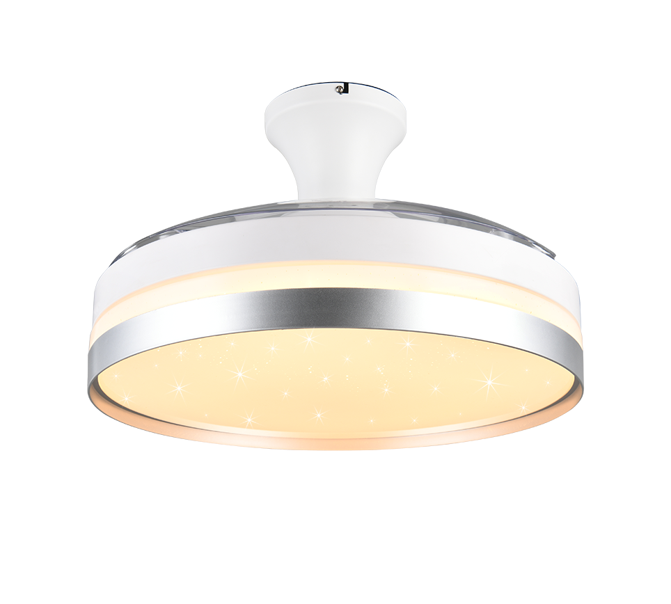 Lindberg LED ceiling fan white/titan starlight — R67382187
