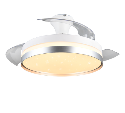 Lindberg LED ceiling fan white/titan starlight — R67382187