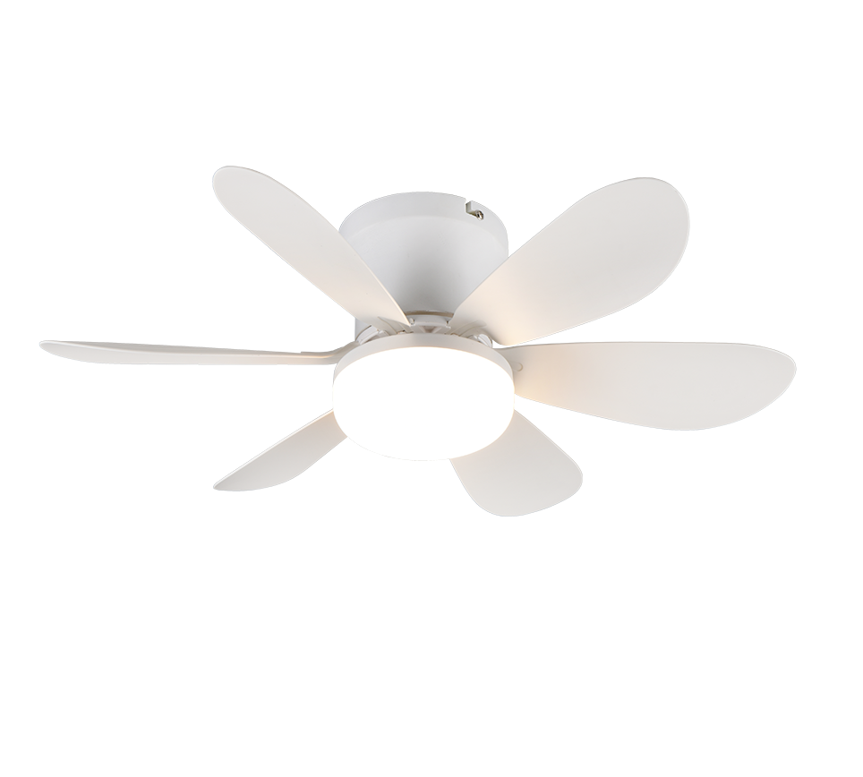 Lund LED ceiling fan matt white — R67462131