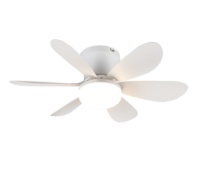 Lund LED ceiling fan matt white — R67462131