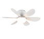 Lund LED ceiling fan matt white — R67462131