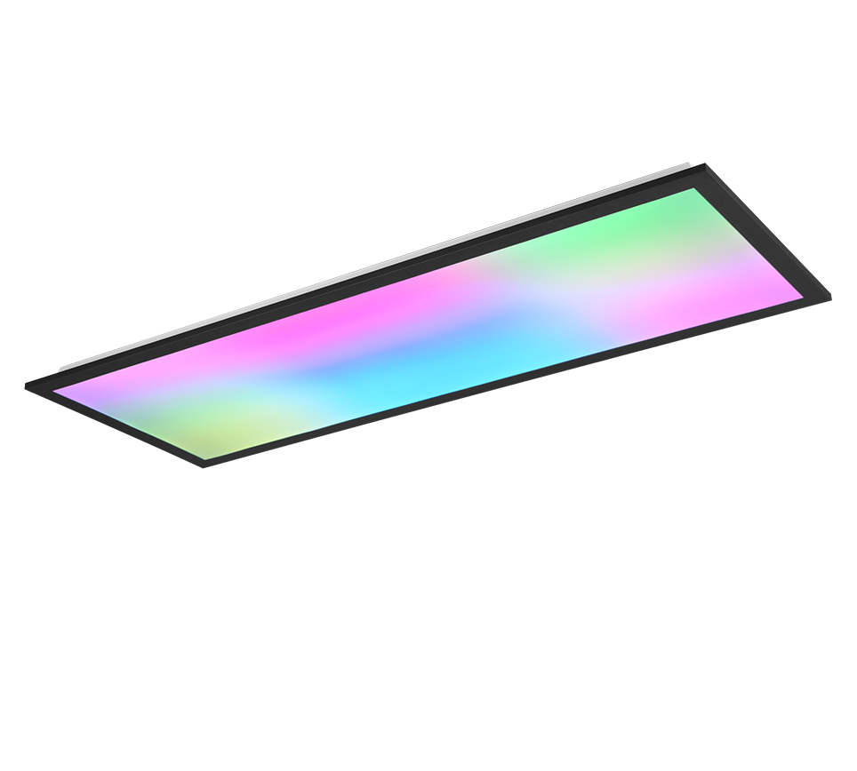 Beta LED ceiling lamp 80 cm matt black RGBW — R67668032