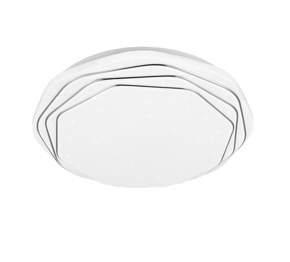 Dizzy LED ceiling lamp white/chrome starlight — R67741100