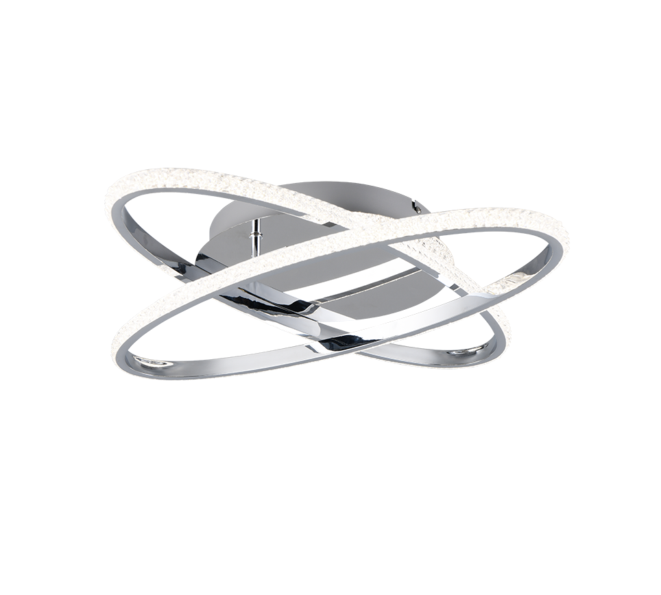 Lane LED ceiling lamp chrome/crystal effect 4000K — R67802106