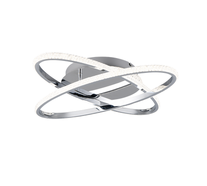 Lane LED ceiling lamp chrome/crystal effect 4000K — R67802106