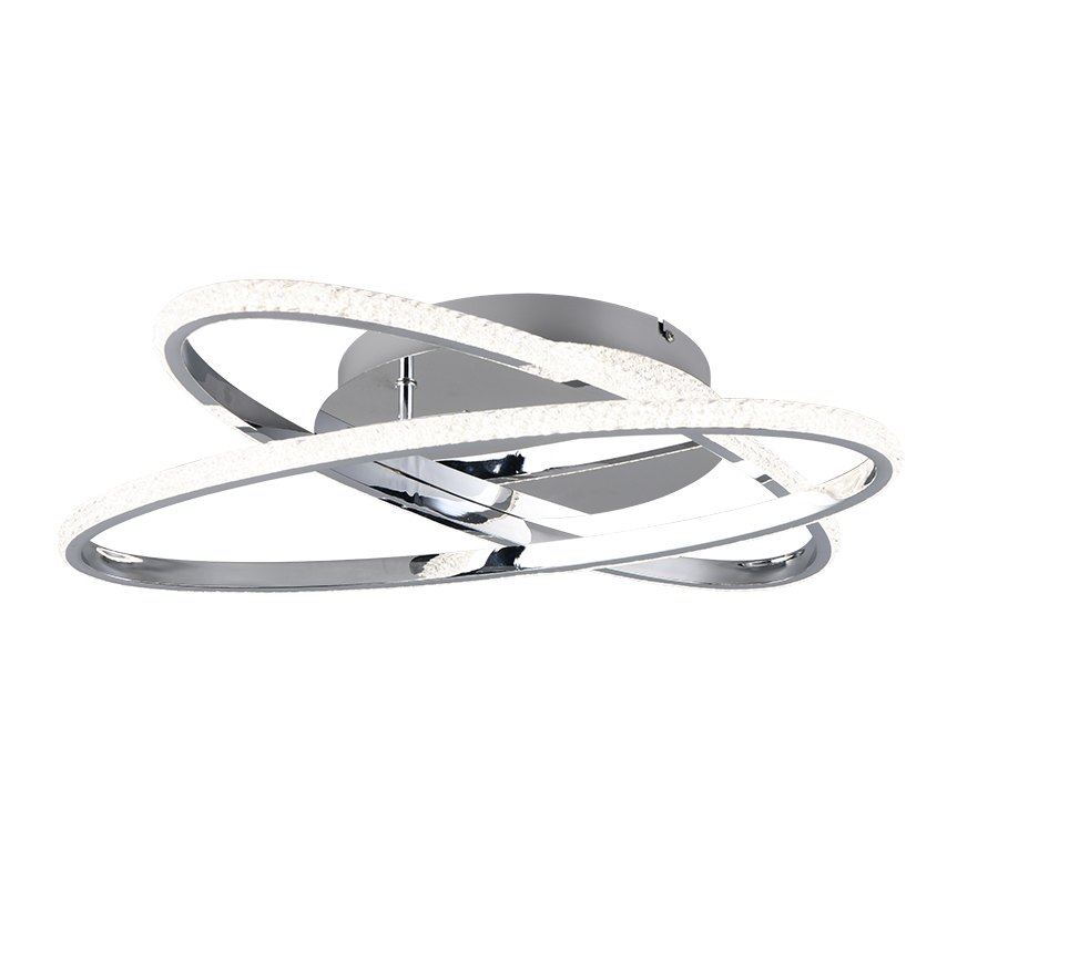 Lane LED ceiling lamp chrome/crystal effect 4000K — R67802106