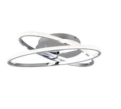 Lane LED ceiling lamp chrome/crystal effect 4000K — R67802106