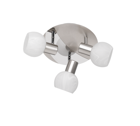 Antibes spotlight 3-pc 22 cm 3xE14 brushed steel — R80173007