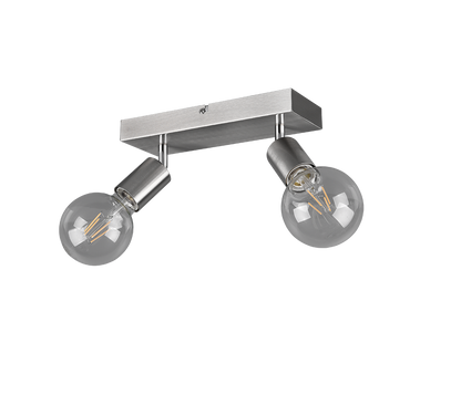 Vannes spotlight 2-pc E27 brushed steel — R80182007