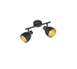 Punch spotlight 2-pc E14 matt black/gold — R80812032