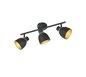 Punch spotlight 3-pc E14 matt black/gold — R80813032