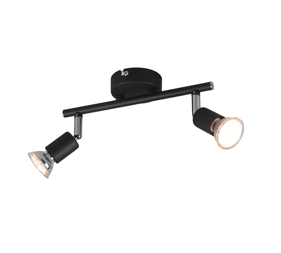 Paris spotlight 2-pc GU10 matt black — R80912032