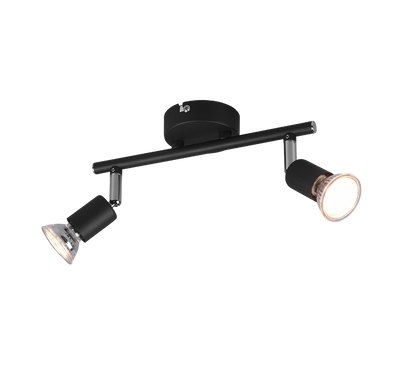 Paris spotlight 2-pc GU10 matt black — R80912032