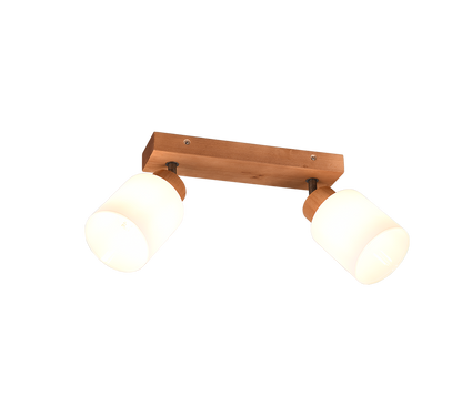 Assam spotlight 2-pc E14 wood/white — R81112030