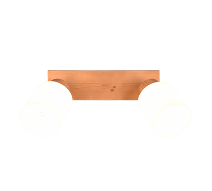 Assam spotlight 2-pc E14 wood/white — R81112030