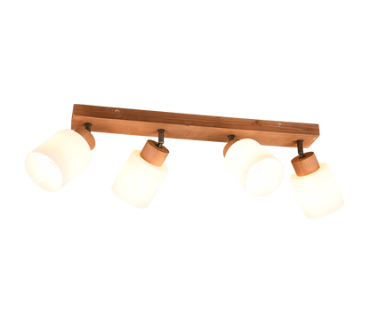 Assam spotlight 4-pc E14 wood/white — R81114030