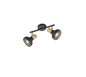 Latika spotlight 2-pc E14 matt black/wood — R81522032