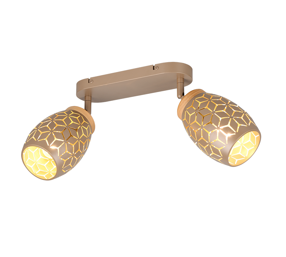 Bidar spotlight 2-pc E14 coffee brown — R81572065