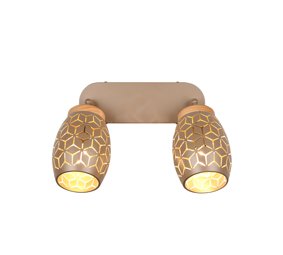 Bidar spotlight 2-pc E14 coffee brown — R81572065