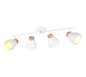 Valentin spot 4-pc E14 matt white/gold/wood — R81924031