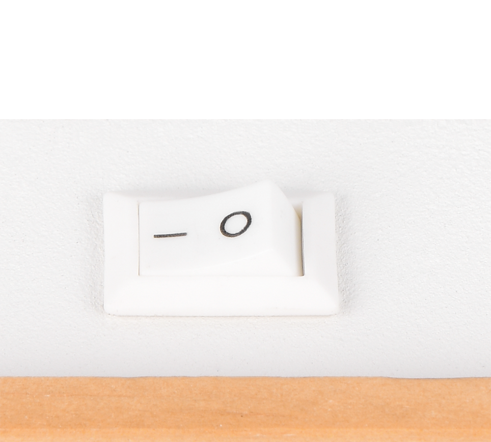 Pierre spot 1-pc matt white/wood — R81981731