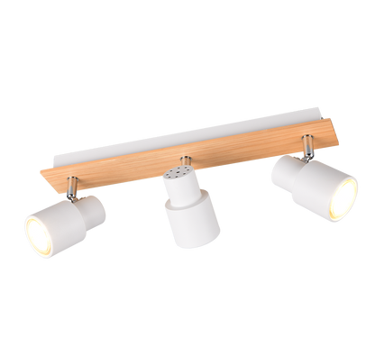 Pierre spot 3-pc matt white/wood — R81983031