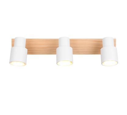 Pierre spot 3-pc matt white/wood — R81983031