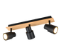 Pierre spot 3-pc matt black/wood — R81983032