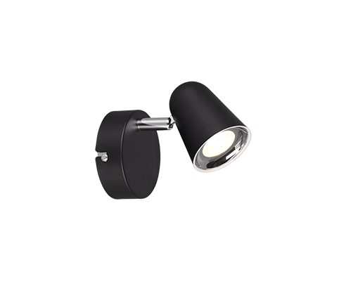 Toulouse LED spotlight 1-pc matt black — R82121132