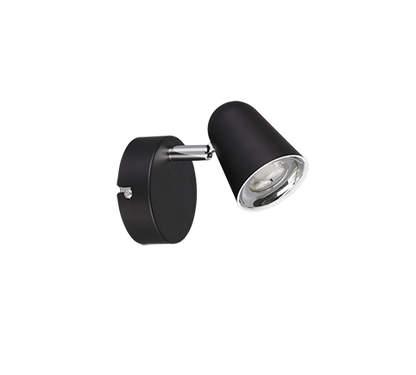 Toulouse LED spotlight 1-pc matt black — R82121132