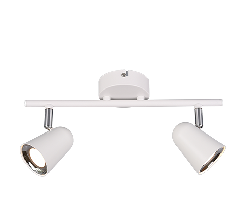 Toulouse LED spotlight 2-pc matt white — R82122131
