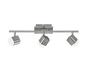 Roubaix LED spotlight 3-pc brushed steel — R82153107