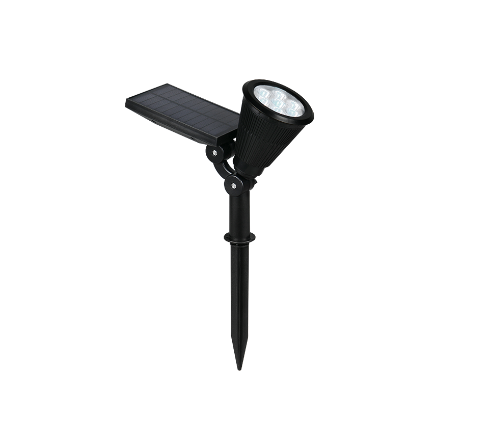Festival solar LED spot matt black dusk sensor RGBW — R84756232