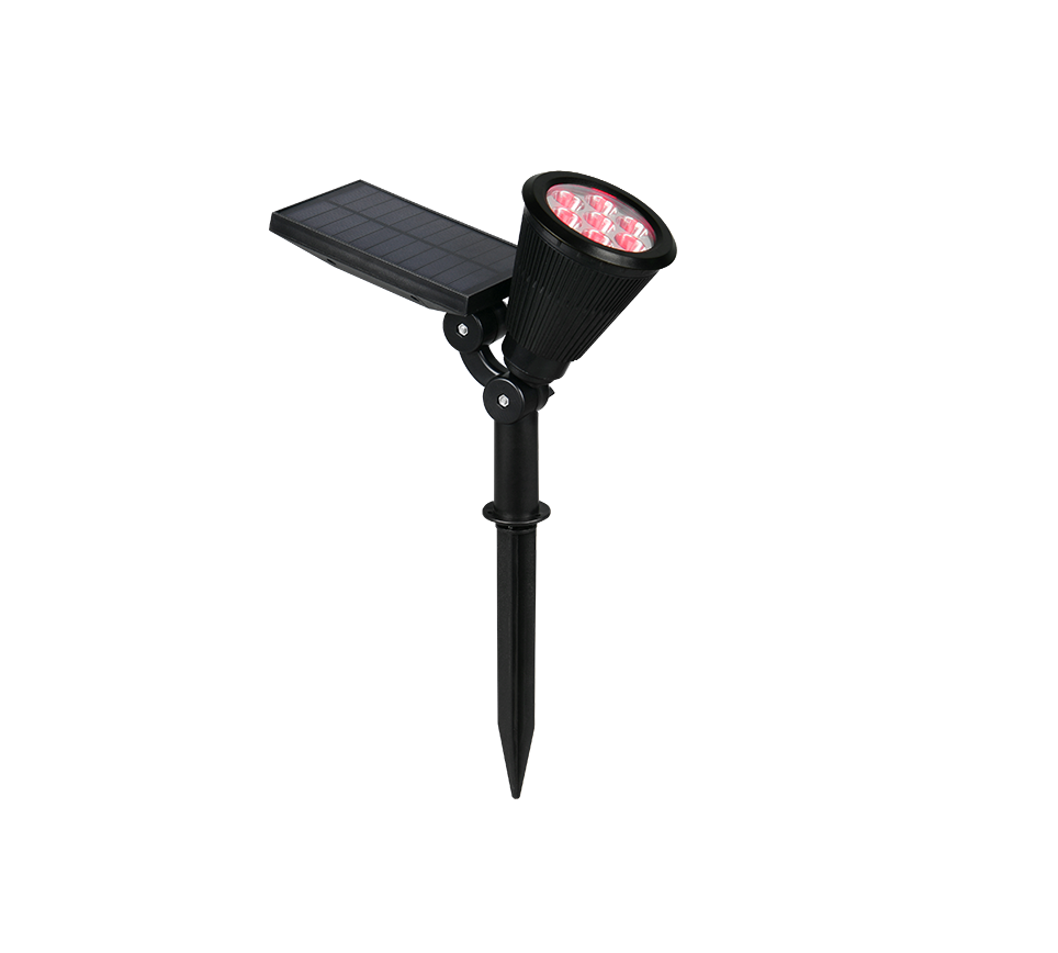 Festival solar LED spot matt black dusk sensor RGBW — R84756232