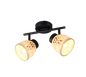 Laurent spot 2-pc E14 matt black/bamboo — R86092032