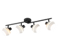 Isla spot 4-pc E14 warm grey/matt black — R86364076