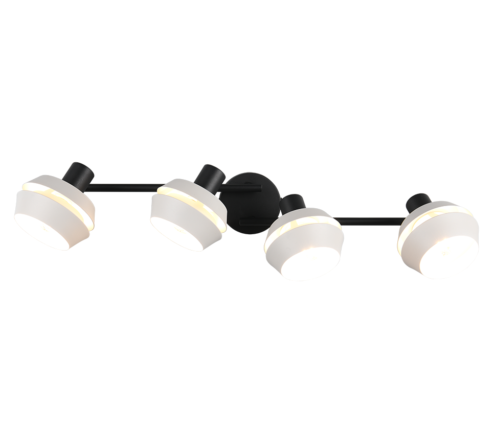 Isla spot 4-pc E14 warm grey/matt black — R86364076