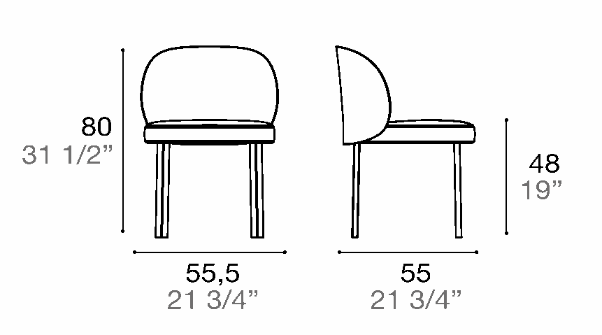 Manufacturer dimensioned diagram of Alf DaFrè RAKU1. This is not a finish photograph.