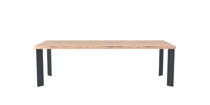 Devina Nais Dining Table Seattle - Line (Iron Base) — manufacturer image, example finish and configuration