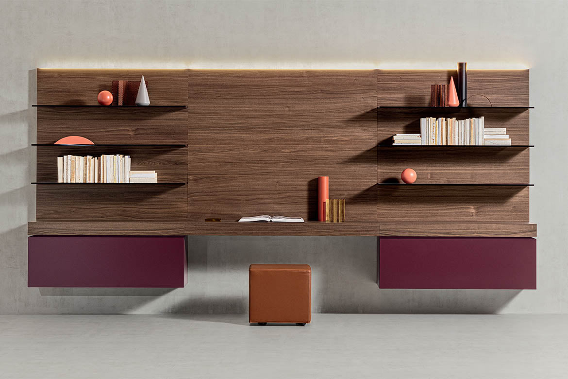 Pianca Spazio Drawer Modules - H20, W100-140 cm, Floor-Standing | Pianca