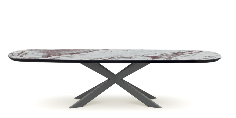 Devina Nais Dining Table Cosmopolitan My-Glass - Star — manufacturer image, example finish and configuration
