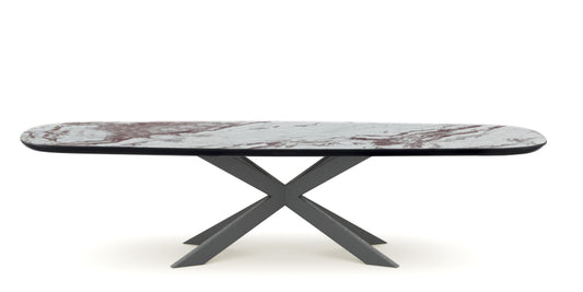 Devina Nais Dining Table Cosmopolitan My-Glass - Star — manufacturer image, example finish and configuration